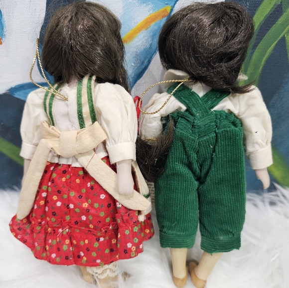 Vintage Porcelain Hansel And Gretel Gorham Storybook Dolls In Original Boxes - Picture 4 of 8